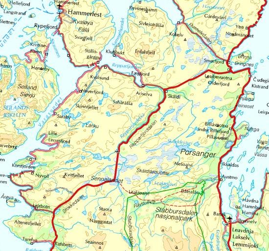 1.1 Rammebetingelser Geografi Kvalsund kommune ligger i Finnmark fylke, ca 30 km sørøst for Hammerfest. Kommunen grenser i øst til Porsanger, i nord til Måsøy, i vest til Hammerfest og til Alta i sør.