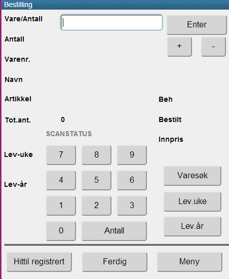 Page 8 of 17 Når du er ferdig med hele registreringen på CS-Mobile avslutter du med <Ferdig> tasten og internoverføringen blir oppdatert.