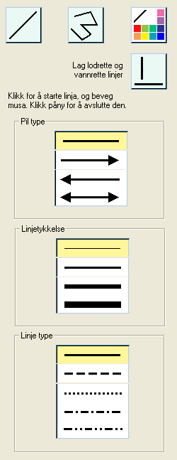 Opplæring i bruk av In Print 2 Oversikt over verktøylinjeknapper Veksler mellom Symbol og Tekst skrivemodus. Kan også gjøres med F10.