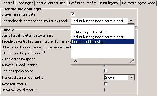 14.1.5 Andre Bruker kan endre data før være avkrysset, som betyr Default.