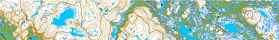 Tekssjøen, (Åfjord og Verran). Grenser for verneverdig skogområde.