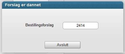 Gå inn i programmet salgsbasert bestillingsforslag, BIM11 Begrensinger kan gjøres mot periode og varegruppe. I BIM90 setter du begrensingen på lengden av perioden.