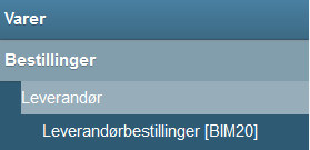 Page 16 of 30 Leverandørbestillinger Du kan også starte hele bestillingsprosessen med direkte å lage et bestillingsforslag i programmet for leverandørbestilling, BM20. Lage bestilling.