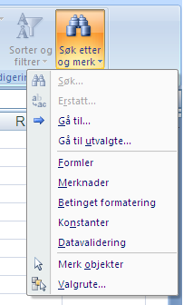 Excel: Delsammendrag 1) Sorter tabell Utgangspunktet for å kunne bruke Delsammendrag er at du har en tabell som er sortert, og at samme verdi går igjen flere ganger i tabellen din.