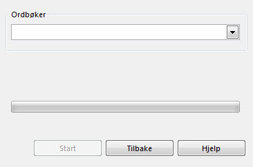 3. Hvis du ikke skal importere filen til WordFinder Pro igjen, velger du Eksportfilen opprettes i kolonneformat. 4. Start eksporten ved å klikke på Start.