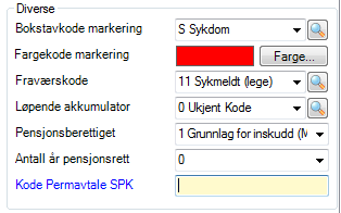 Hvis du angir refusjonstype 3 Annet, får du et ekstra felt i refusjonsveiviser (se avsnitt om refusjonsveiviser) der du spesifiserer refusjonstypen nærmere.