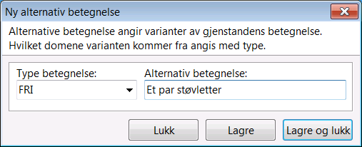 Primus Endringer fra versjon 5.6.4 til 5.6.5 10 Figur 7: Skjermbilde for valg av klassifikasjonskoder.