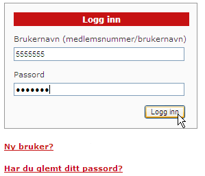 Logge på Ressurssystemet 1. 4 Skriv inn følgende webadresse i feltet for adresse og tast enter: http://ressurs.redcross.no 1. Skriv inn ditt brukernavn i feltet Brukernavn. 2.