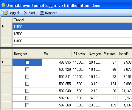 HENTE INN BORLOGGER MED MWD DATA I ENTREPRENØRFORMAT FRA BORERIGG - Borlogger *.