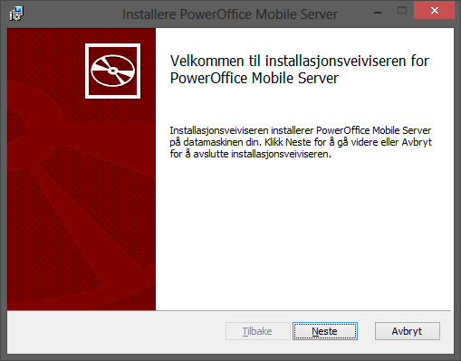 6 1.3 PowerOffice Mobile Server Installasjonsveiledning Last ned PowerOffice Mobil Server Installasjon fra våre hjemmesider http://www.