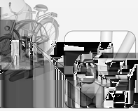 Oppbevaring og transport 67 Montere sykkelstativet 1. Drei pedalene til posisjon, som vist på illustrasjonen, og plasser sykkelen på forreste hjulfordypning.