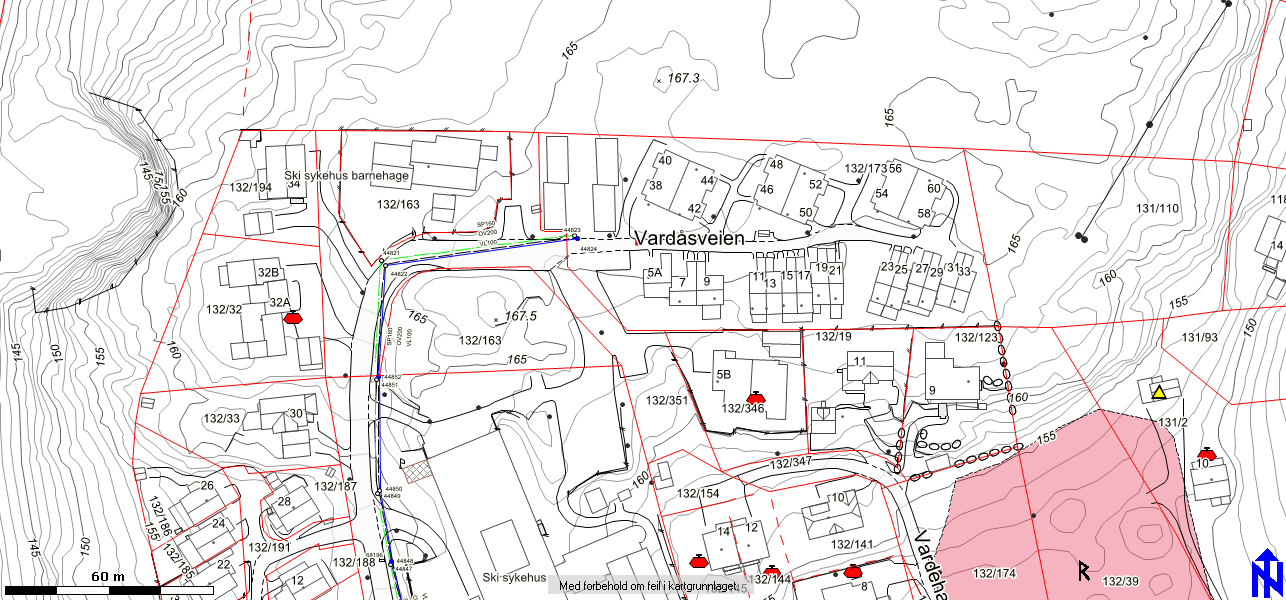 3.1 Kommunaltekniske forhold: Vann- og spillvannsledning ligger i Vardåsveien 4.0 Planstatus 4.1 Kommuneplan Utvidelsen av barnehagen er beskrevet i kommuneplanen.