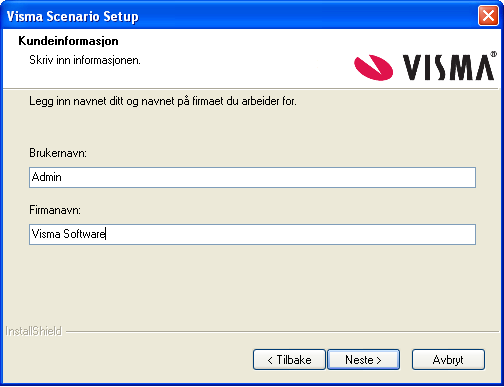 OPPGRADERING Viktig informasjon Pervasive Generelt Installasjonsveiledningen forutsetter at versjon 4.9.x av Visma Scenario er installert. Ta kontakt med din forhandler dersom du har eldre versjon.