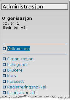 1 Administrasjon Administrasjonsdelen DataPower Learning Online inneholder en administrasjonsdel som kan brukes for å administrere brukere og kurssett.