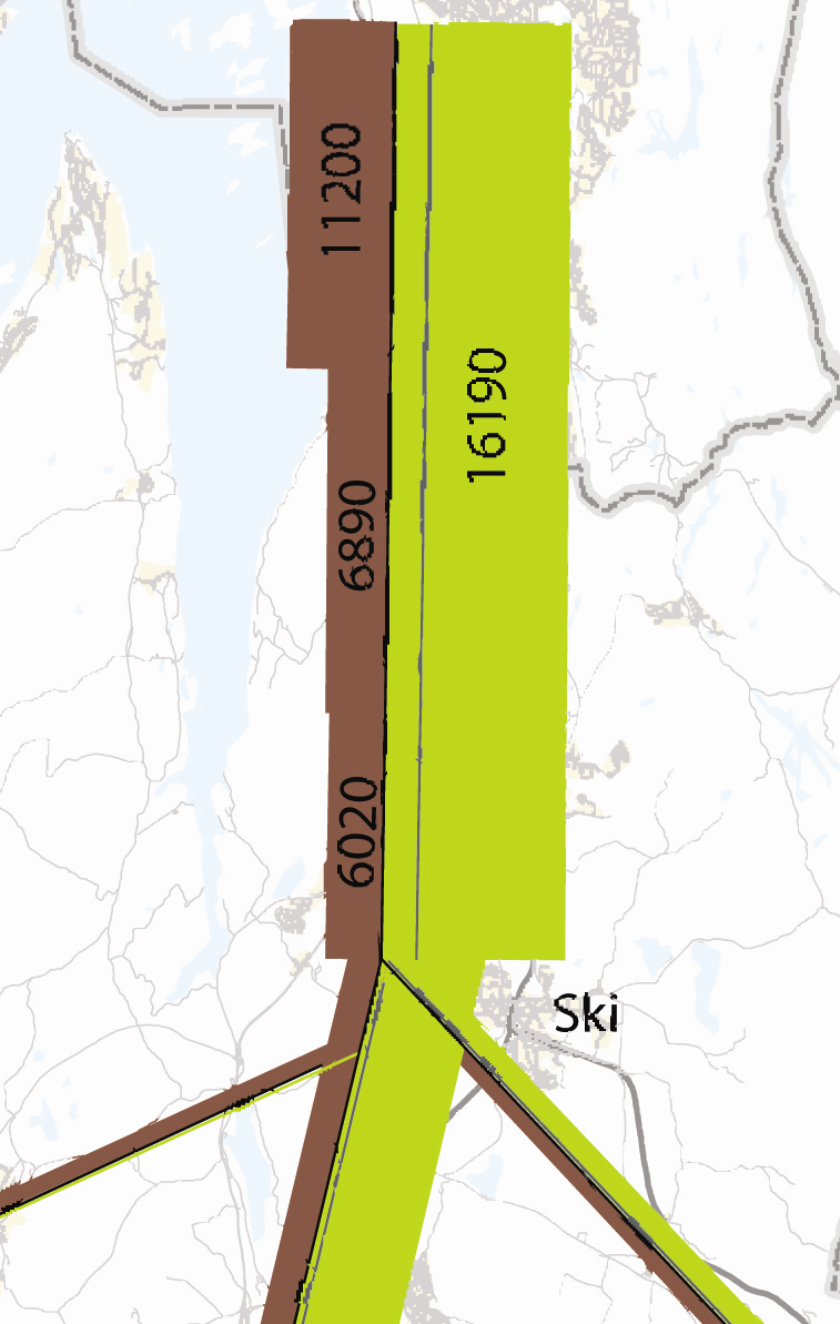 VURDERING AV KAPASITET SØR 2030 Toget vil også ha kapasitet i sør til å ta transportveksten hvis vognparken økes til maks sporutnyttelse.