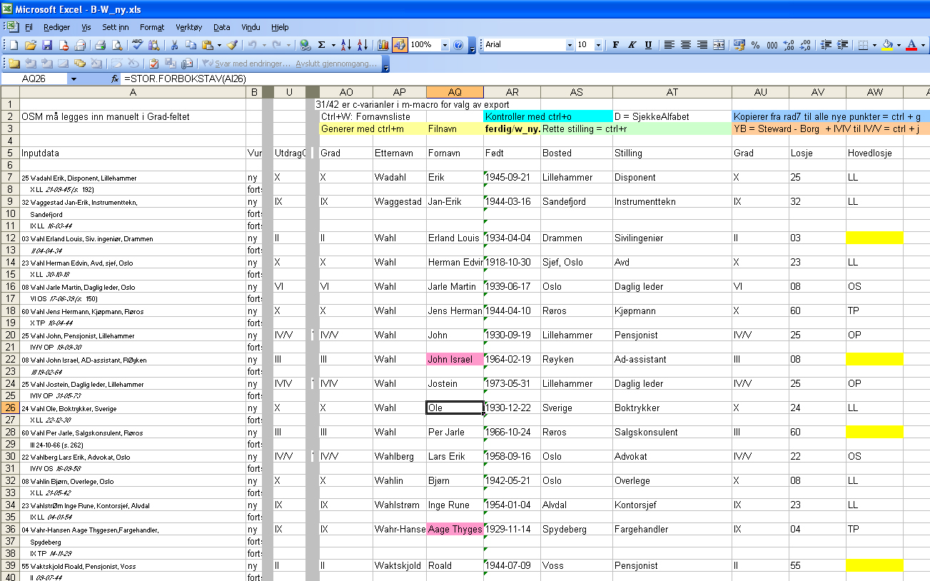 Excel for automatisk