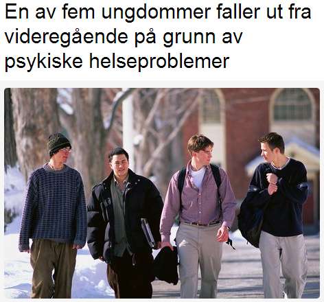 For mange faller ut av VGS Problemene for «dropouts» starter ofte tidlig Vanskelige hjemmeforhold, dårlig råd og