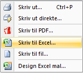 Generelt - Excel Skriv til Excel skriver direkte til excel
