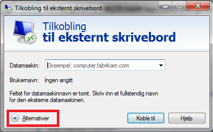 RDP Oppkobling Kirkedata Trykk på windows-knappen på tastaturet + R Og