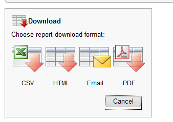 6 Download Ved å klikke Download kan rapporten som er valgt lagres som