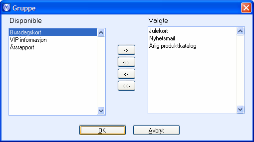 MAMUT ENTERPRISE TELEFONKATALOGEN ONLINE Inaktiv Du kan ikke slette en kontakt som er aktiv andre steder i programmet.