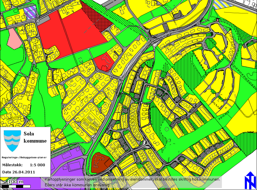 GIS/LINE WebInnsyn - Kartutskrift Page 1 of 1 3. 4. 2. 1. http://kart.sola.