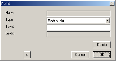 Oppsett av Object Dialog, From Table Ett av feltene kan styre tegnstilen for objektet Velg From Table og opprett en ny Tegnstiltabell med New Table knappen.