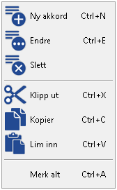 Rediger Klikk på knappen for å redigere opplysninger for markert element i listen ELdata brukerveiledning Slett Klikk på knappen for å slette markert element (hvis mulig).
