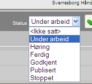 Man kan også lage ny versjon dersom man ønsker å beholde endringer i et dokument og å følge disse gjennom flere versjoner av samme dokument. Nye dokument må ha en tittel.