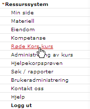 Logge inn på Ressurssystemet Webadresse: http://ressurs.redcross.no 1. Skriv inn ditt brukernavn i feltet Brukernavn. 2. Skriv inn passordet du fått tilsendt på e-post i feltet Passord. 3.