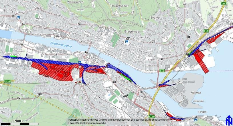 Drammen - vurdering og forslag til strategi Drammen Reisetid pendl Størrelse by-/tettst Kat Ca 34 min, dvs attraktivt for arbeidspendl 3 Ca 101 995 innbyggere, dvs mellomstort tettsted 5 Boligpris Ca