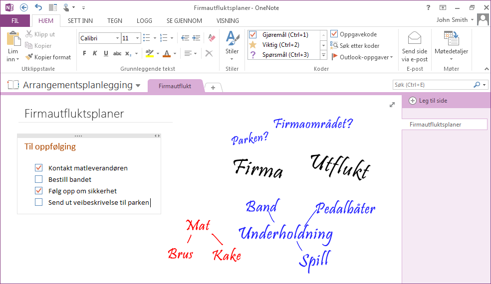 Hurtigstartveiledning Microsoft OneNote 2013 ser annerledes ut enn tidligere versjoner, så vi har laget denne veiledningen for å hjelpe deg med å redusere læringskurven.