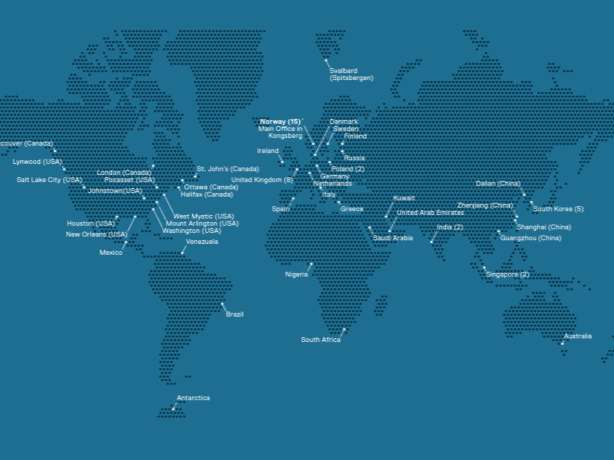 KONGSBERG s global business system is growing Geographical revenue split 1% 20% 18% 25% 36% Norway America Other Rest of Europe Asia International Sales