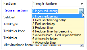 Rapporter transaksjoner med denne arten på a-melding må hakes av for å kunne rapporteres. Rapporter som forteller hva arten skal rapportere.