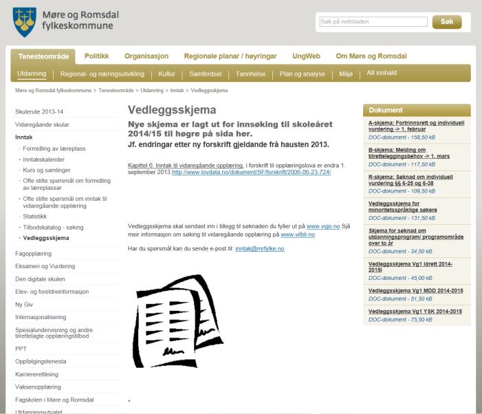 meir karakterar 4. og 5. år i vgo Søknadsfrist 1. februar R-skjema Alle skjema i full storleik finn du bak i heftet. Last ned skjema frå heimesida til fylkeskommunen når du skal bruke dei.