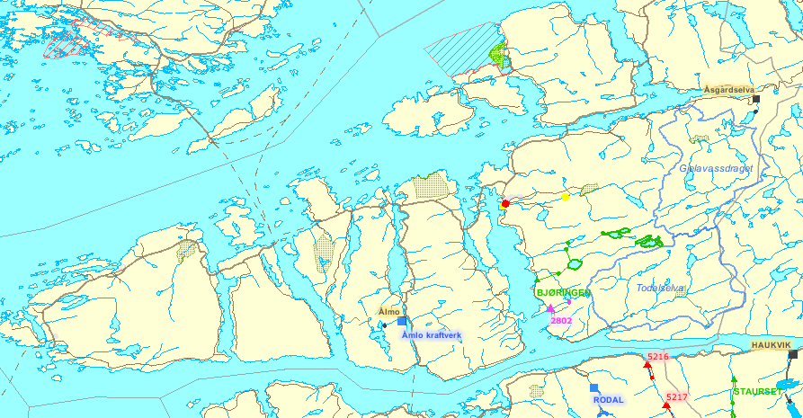 Figur 3-5 ILE i % av levert energi for konsesjonærer i Møre og Romsdal. Den røde streken viser landsgjennomsnittet for 2004 2006 [10]. 3.3 Lokal kraftproduksjon 3.3.1 Vannkraft Det er etablert vannkraftproduksjon på to plasser i Aure kommune.