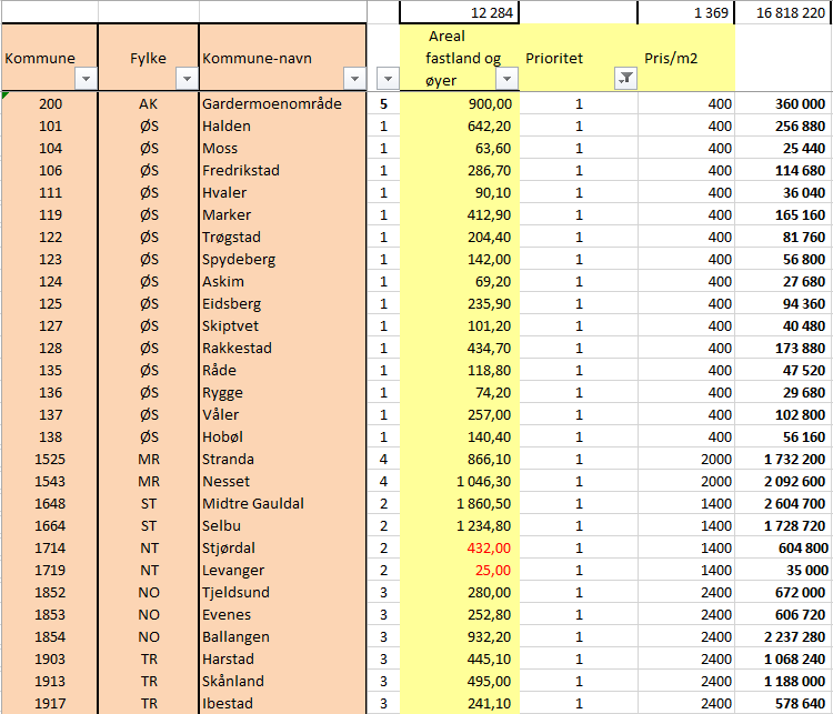 Etableringen organiseres som et prosjekt der prosjektledelsen er tillagt Statens kartverk.