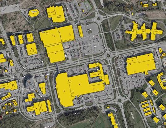 000 m 2 + kontor: 1900 m 2 /etg + Butikk 1. og 2. etg: 10.000 m 2 Totalt = 16.