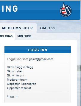 Når du ønsker å endre dine personopplysninger som adresse, mobil etc., gå til Medlemssider og Min side og send inn skjema på nytt.