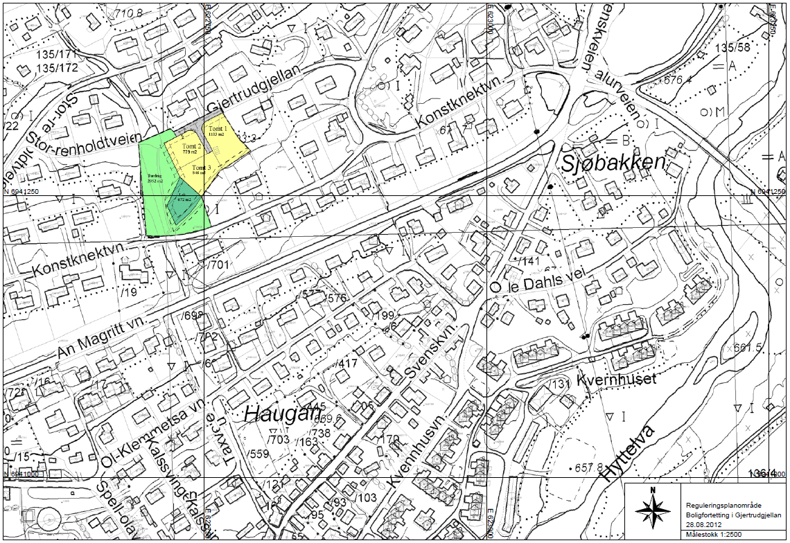 PLANBESKRIVELSE REGULERINGSPLAN Boligfortetting i Gjertrudgjellan Røros kommune Oversiktskart.