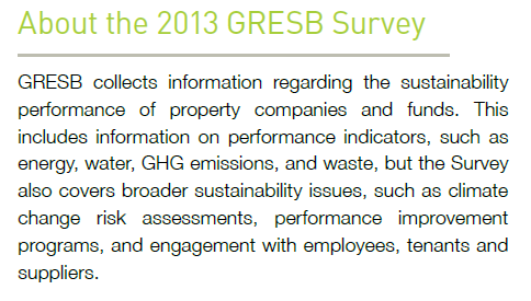 GRESB Global Real Estate Sustainability Benchmark I forbindelse med at en tung europeisk investor,
