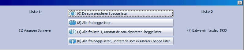 Kundeutvalg Her lagres kundefilter og kontrakts filter dynamisk. Her kan man kombinere utvalg fra de forskjellige listene. Dette er et meget avansert verktøy.