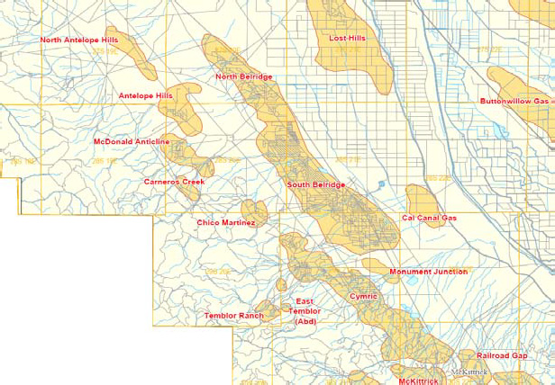 South Belridge: Cum. Prod: 2000 mill bbl (2006) Rem. Reserves: 520 mill bbl Current Prod.: 60,000 bopd Cymric: Cum. Prod: 460 mill bbl Rem. Reserves: 120 mill bbl Current Prod.