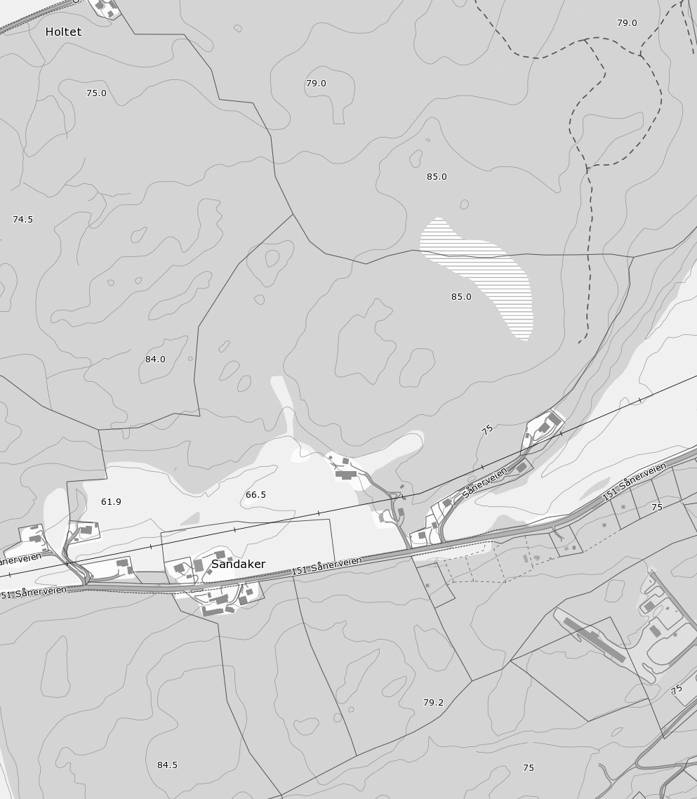 0 50 100 150m Målestokk 1 : 5000 ved A4 utskrift Utskriftsdato: 07.06.