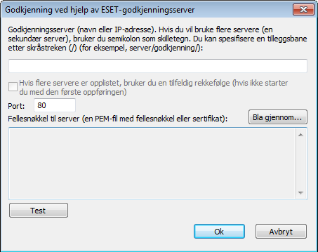 4.2.6 Konfigurere soner I vinduet Oppsett for sone kan du angi sonenavn, beskrivelse, nettverksadresse, liste og sonegodkjenning (se del 4.2.6.1.1, "Sonegodkjenning Klientkonfigurering").