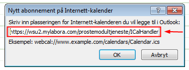 Synkronisering av Prostemodulen til Mobiltelefon/lesebrett Vi har laget en ical-løsning for de som ønsker synkronisering.