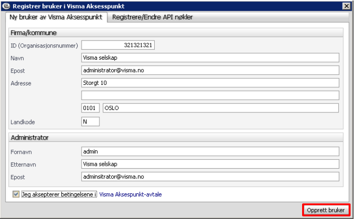 Registrering av