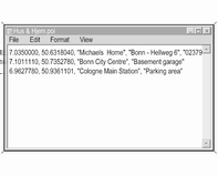 Infotainmentsystem 157 POI-kategori er tilordnet et nummer. Se "POI-kategorier og tilordnede nummer" nedenfor. For hver POI-kategori må du opprette en egen tekstfil. Tekstfilene kan opprettes ved f.