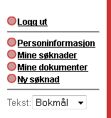 Hva kan søkere gjøre på SøknadsWeb?