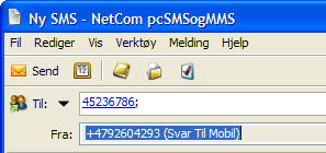 SMS funksjonalitet Sende en melding På verktøylinjen i Outlook er det nå 3 nye knapper; Ny SMS, Ny MMS og Meldingsinnstillinger. Merk: utsende på knappende er avhengig av versjonen på Outlook.